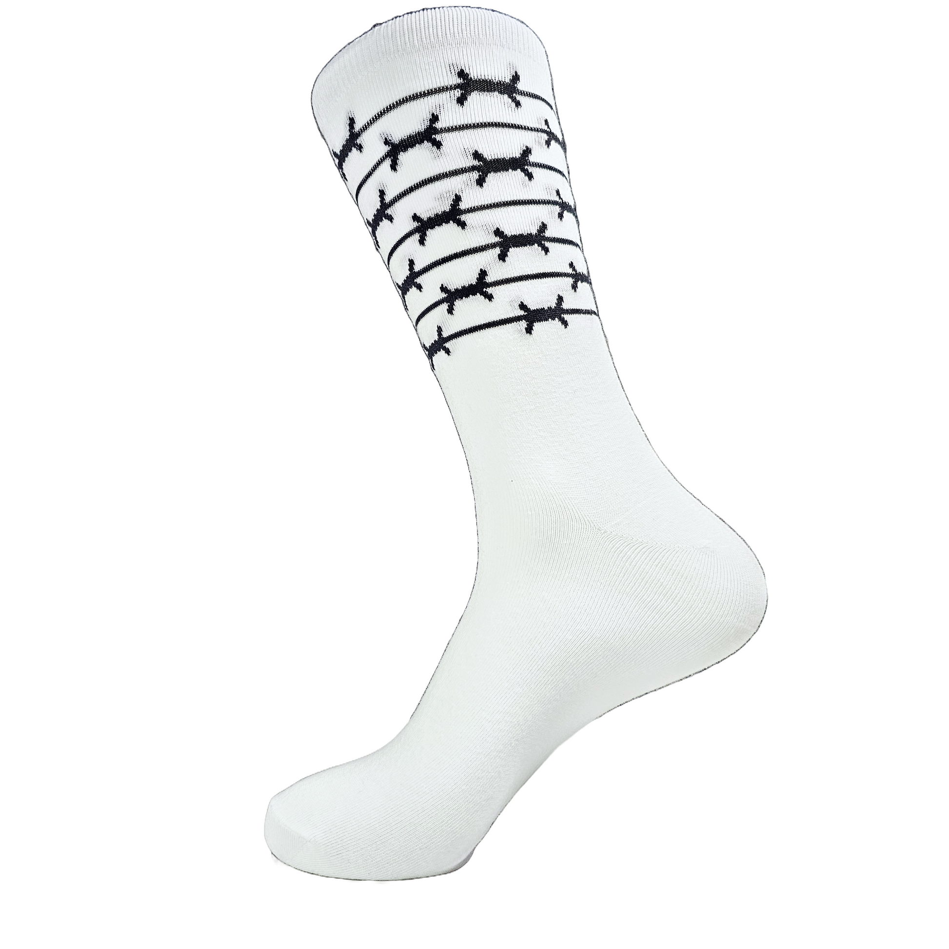 Barbed Wire Socks | Punk Fashion Socks | Edgy Designs