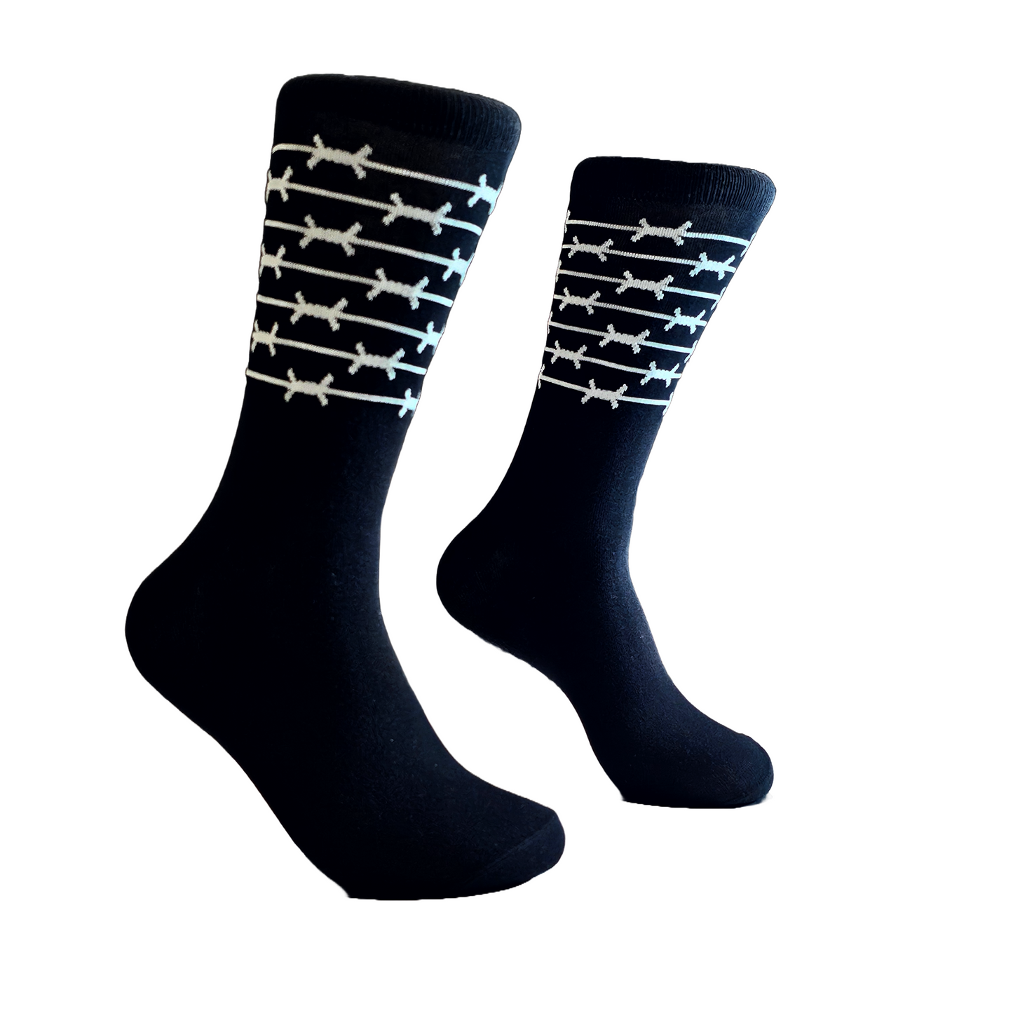 Barbed Wire Socks | Punk Fashion Socks | Edgy Designs